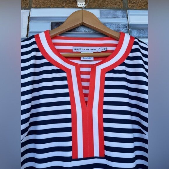 Gretchen Scott The Hinckley Jersey Split Neck Dress XL - Picture 5 of 13